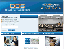 Tablet Screenshot of cos.edu